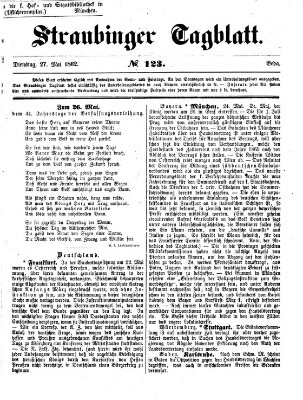 Straubinger Tagblatt Dienstag 27. Mai 1862