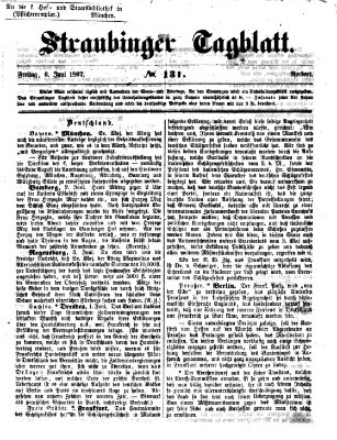 Straubinger Tagblatt Freitag 6. Juni 1862