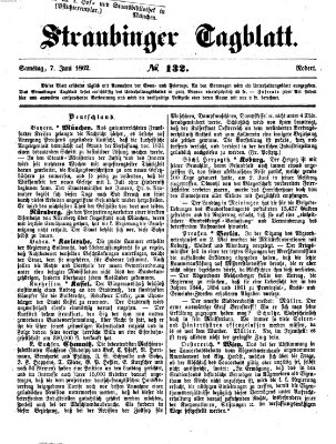 Straubinger Tagblatt Samstag 7. Juni 1862