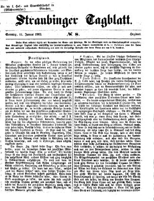 Straubinger Tagblatt Sonntag 11. Januar 1863