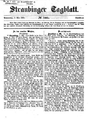 Straubinger Tagblatt Donnerstag 7. Mai 1863