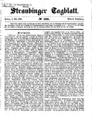 Straubinger Tagblatt Freitag 8. Mai 1863