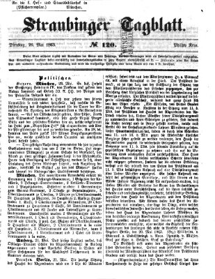 Straubinger Tagblatt Dienstag 26. Mai 1863