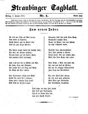 Straubinger Tagblatt Freitag 1. Januar 1864