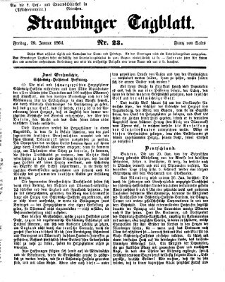 Straubinger Tagblatt Freitag 29. Januar 1864