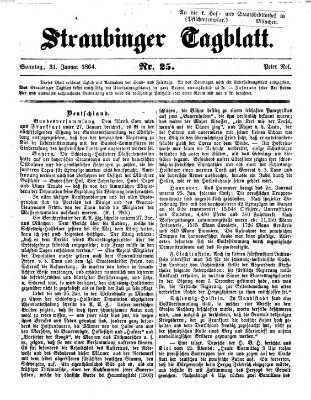 Straubinger Tagblatt Sonntag 31. Januar 1864