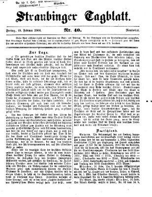 Straubinger Tagblatt Freitag 19. Februar 1864