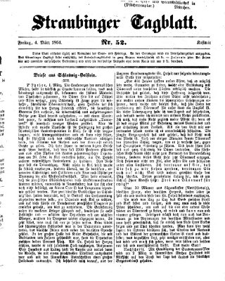 Straubinger Tagblatt Freitag 4. März 1864