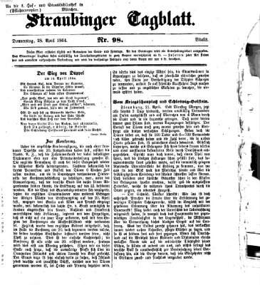 Straubinger Tagblatt Donnerstag 28. April 1864