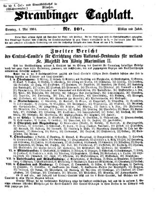 Straubinger Tagblatt Sonntag 1. Mai 1864