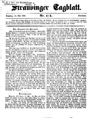 Straubinger Tagblatt Samstag 14. Mai 1864