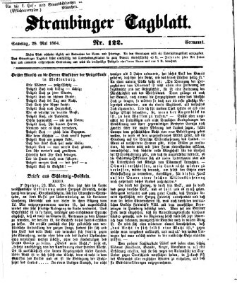 Straubinger Tagblatt Samstag 28. Mai 1864