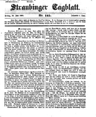 Straubinger Tagblatt Freitag 24. Juni 1864