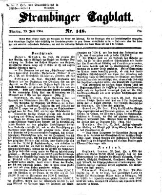 Straubinger Tagblatt Dienstag 28. Juni 1864