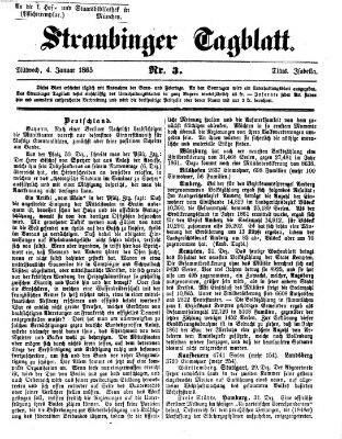 Straubinger Tagblatt Mittwoch 4. Januar 1865