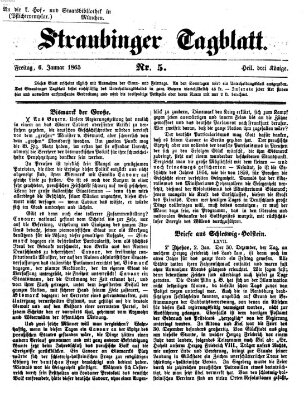 Straubinger Tagblatt Freitag 6. Januar 1865