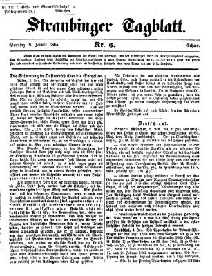 Straubinger Tagblatt Sonntag 8. Januar 1865