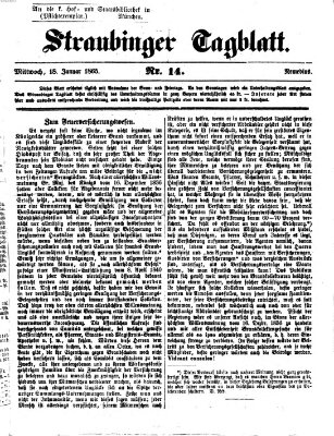 Straubinger Tagblatt Mittwoch 18. Januar 1865