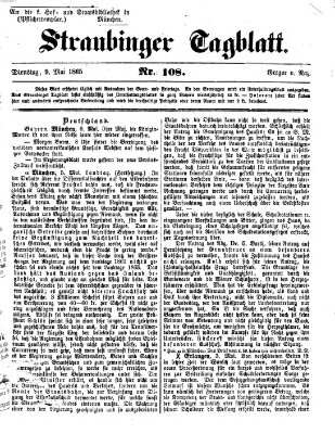 Straubinger Tagblatt Dienstag 9. Mai 1865