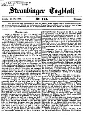 Straubinger Tagblatt Sonntag 28. Mai 1865