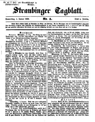 Straubinger Tagblatt Donnerstag 4. Januar 1866