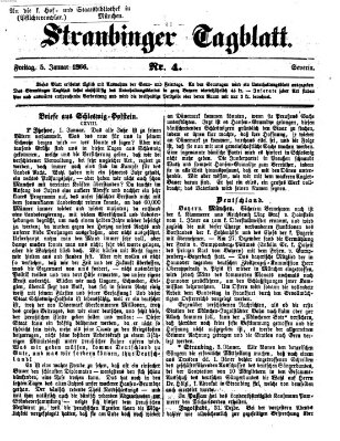 Straubinger Tagblatt Freitag 5. Januar 1866