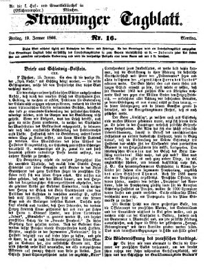 Straubinger Tagblatt Freitag 19. Januar 1866