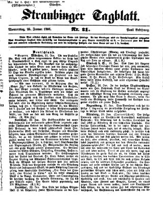 Straubinger Tagblatt Donnerstag 25. Januar 1866