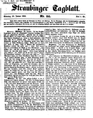 Straubinger Tagblatt Sonntag 28. Januar 1866