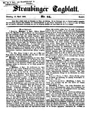 Straubinger Tagblatt Dienstag 10. April 1866