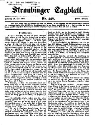 Straubinger Tagblatt Samstag 19. Mai 1866