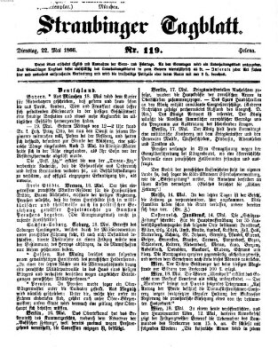 Straubinger Tagblatt Dienstag 22. Mai 1866