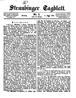 Straubinger Tagblatt Sonntag 6. Januar 1867