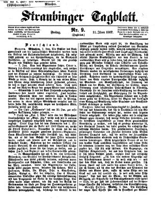 Straubinger Tagblatt Freitag 11. Januar 1867