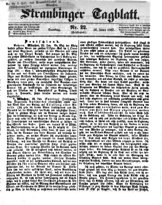 Straubinger Tagblatt Samstag 26. Januar 1867