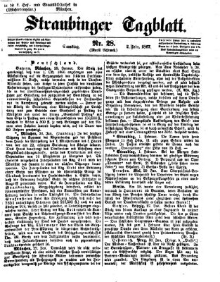 Straubinger Tagblatt Samstag 2. Februar 1867