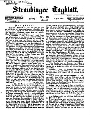 Straubinger Tagblatt Montag 4. Februar 1867