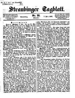 Straubinger Tagblatt Donnerstag 7. Februar 1867