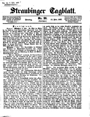 Straubinger Tagblatt Dienstag 12. Februar 1867