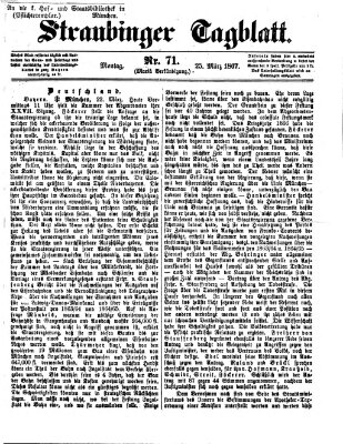 Straubinger Tagblatt Montag 25. März 1867