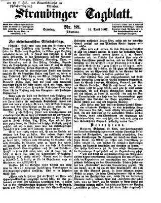 Straubinger Tagblatt Sonntag 14. April 1867