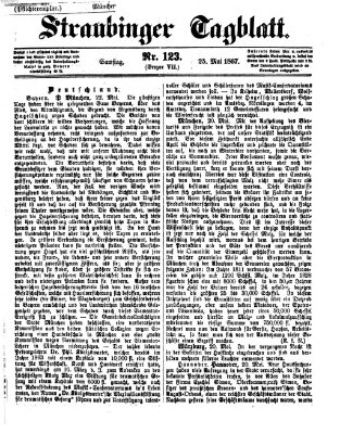 Straubinger Tagblatt Samstag 25. Mai 1867