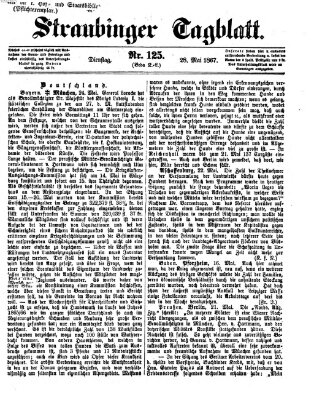 Straubinger Tagblatt Dienstag 28. Mai 1867