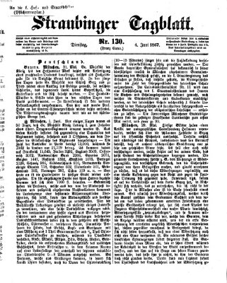 Straubinger Tagblatt Dienstag 4. Juni 1867