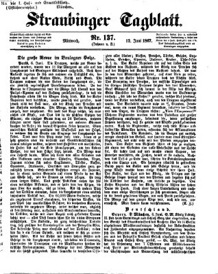 Straubinger Tagblatt Mittwoch 12. Juni 1867