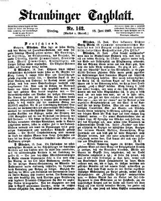 Straubinger Tagblatt Dienstag 18. Juni 1867