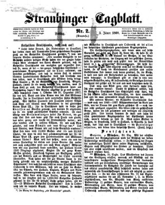 Straubinger Tagblatt Freitag 3. Januar 1868