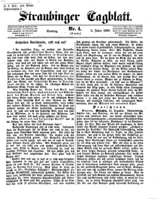 Straubinger Tagblatt Sonntag 5. Januar 1868