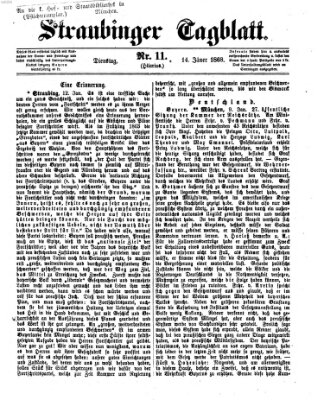 Straubinger Tagblatt Dienstag 14. Januar 1868