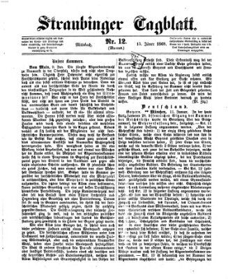 Straubinger Tagblatt Mittwoch 15. Januar 1868